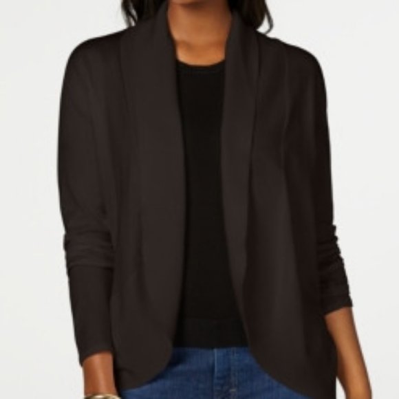 Karen Scott Sweaters - Karen Scott Open Front Cardigan